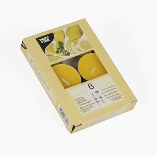 PapStar mirišljave sveće 6 komada limun PS 83327