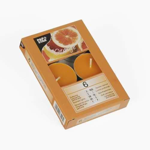 PapStar mirišljave sveće 6 komada narandža PS 83247
