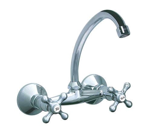 Rosan Nostalgija zidna dvoručna baterija za sudoperu ili lavabo 130mm J N03113