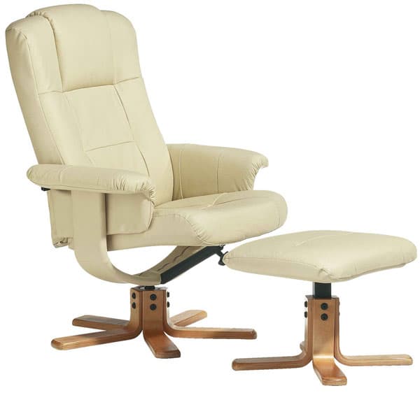 Fotelja Vertigo veštačka koža krem