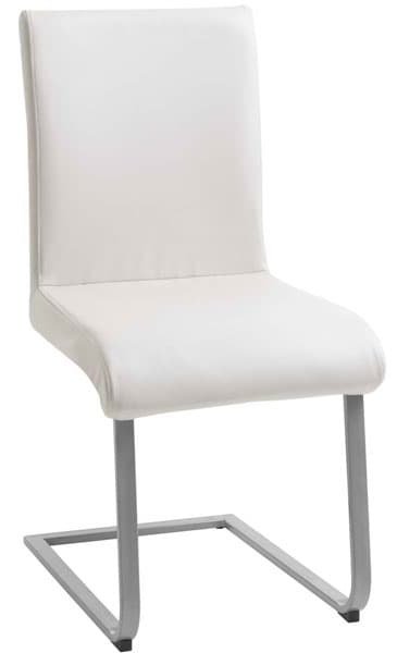 Trpezarijska stolica Pakard srebrna/krem