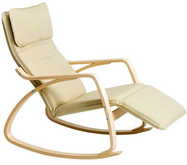 Fotelja Swallow sa naslonom za noge natur