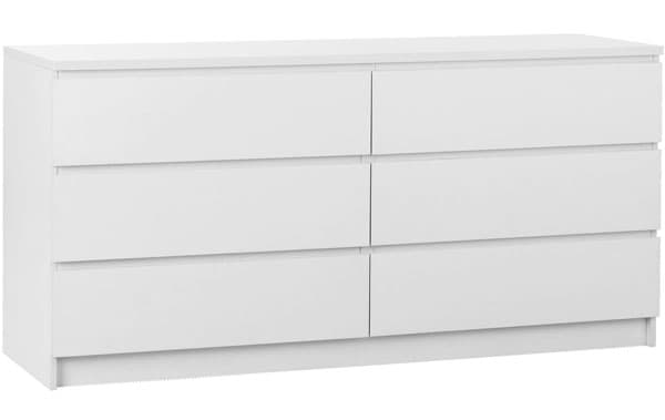 Komoda Willer 3+3 fioke bela