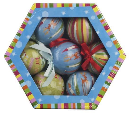 Novogodišnji ukrasi kugle 1/7 75 mm D7 0181013