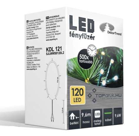 Novogodišnje sijaličice - lampice 120 LED toplo bela KDL 121
