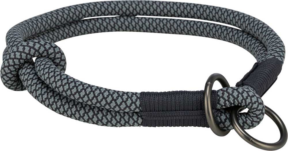 Ogrlica poludavilica za pse veličina S-M Soft Rope black/grey Trixie 1984501