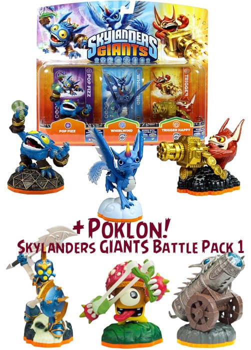Skylanders GIANTS Triple Pack A + poklon Battle Pack 1 016733+016766