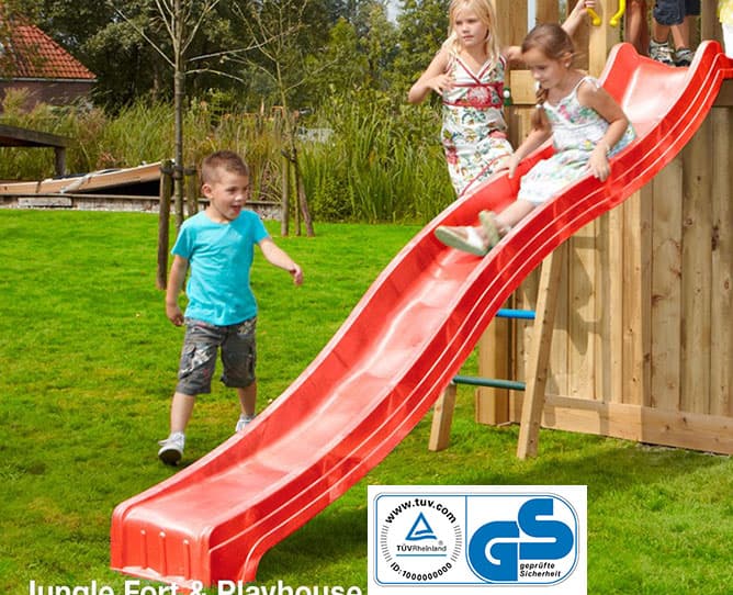 Tobogan Spust 300 cm Jungle Gym sa TUV Sertifikatom - Red