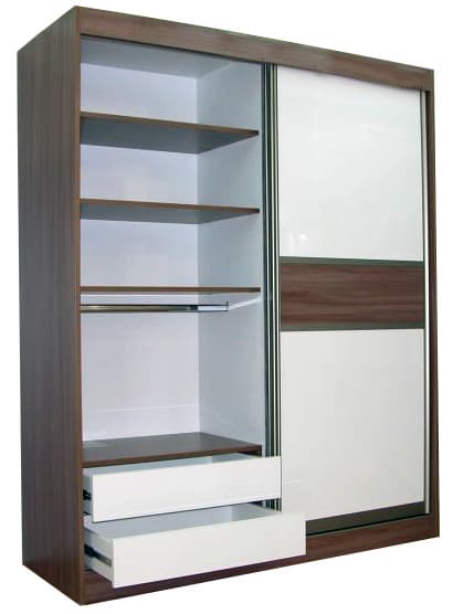 Klizni plakar Insert Plus sa 2 krila i 2 fioke