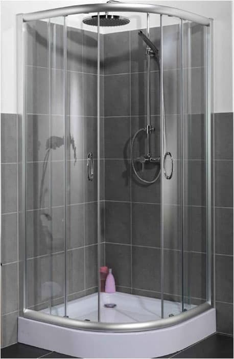 Tuš kabina Aqua Star PTK K-854-1 900x900x1850 Srebrna