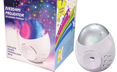 Zvezdani projektor sa 7 zvukova prirode Xwave X-Star No1.