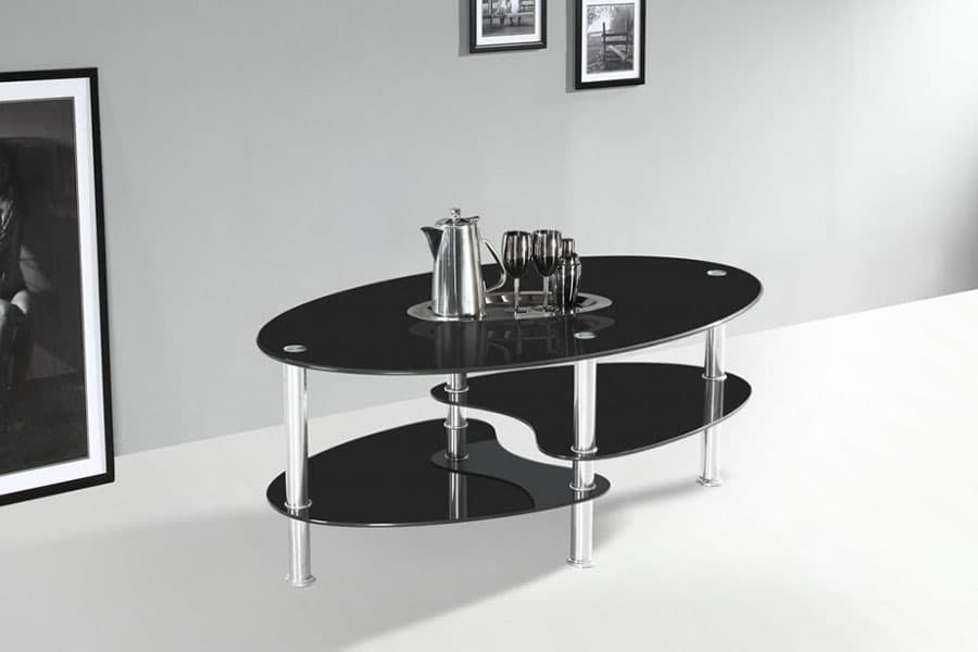 Klub Sto Air Black 90 x 50 x 44 cm