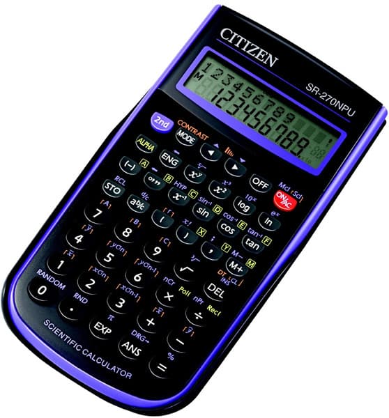 Tehnički kalkulator Citizen SR-270N 12 cifara dvoredni displej ljubičasti 05DGC270L