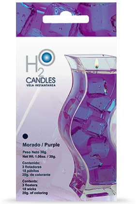 Ukrasne vodene svećice Rainbow Moments H2O ljubičasta boja