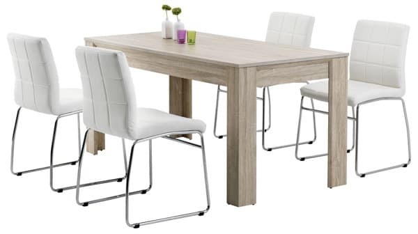 Trpezarijska garnitura Aster White