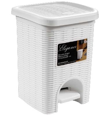 Kanta za smeće sa pedalom 6 lit. Elegance bela