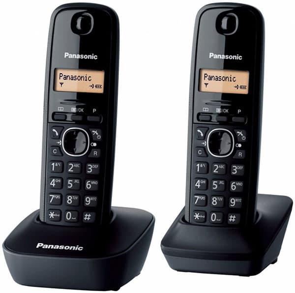 Bežični DECT telefon Panasonic KX-TG1612FXH DUO crni