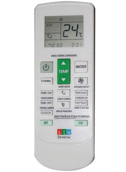 Univerzalni daljinski upravljač za klima uređaje STV-SEV