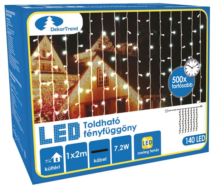 Novogodišnje LED Zavesa Za Spoljnu ili Unutrašnju Upotrebu 1 x 4 m