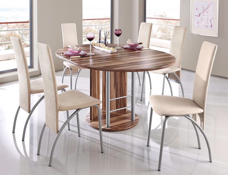 Trpezarijska garnitura 7 delova Oscar Nicoleta Baltimore Caribu Beige