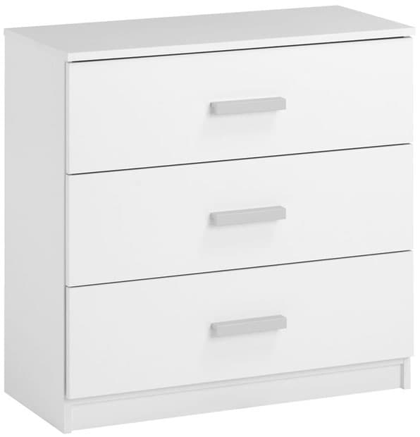 Komoda Rosto 3 fioke bela