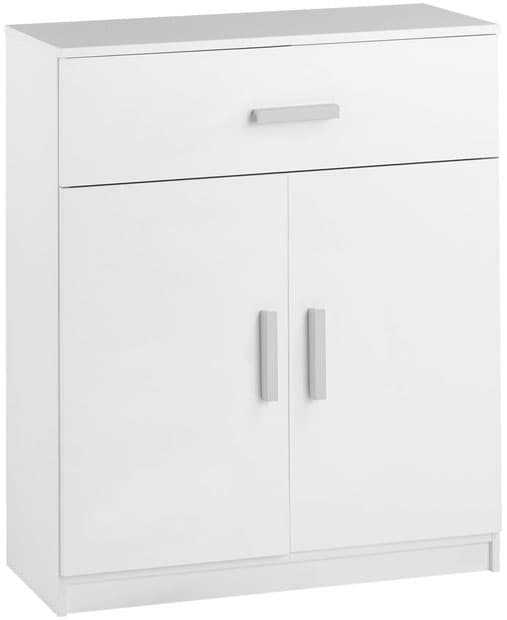 Komoda Rosto 1 fioka 2 vrata bela