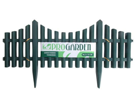 Baštenska Ogradica Pro Garden 2.4 m x 33 cm Zelena