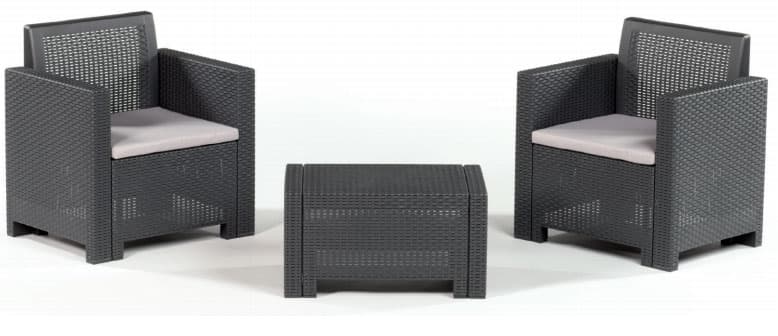 Baštenska Garnitura Alabama - 2 Fotelje i Sto