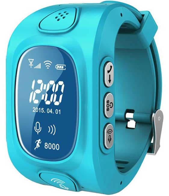 Dečiji sat sa funkcijama GPS lokatora i telefona plavi