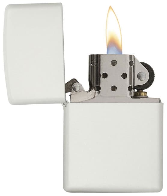 Zippo upaljač Classic Matte White 214