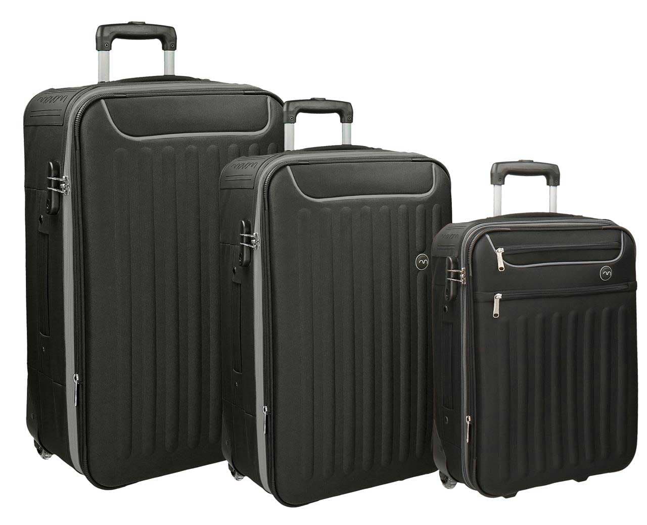 Komplet putnih kofera 55cm 66cm 76cm Movom Brooklyn black 53.494.51