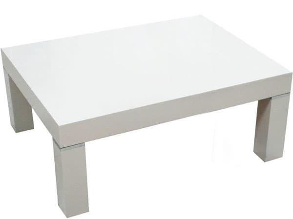 Klub sto M20 90x60 beli visoki sjaj