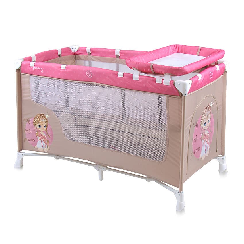 Lorelli Krevetac Nanny sa 2 nivoa Beige Rose Princess 10080191703