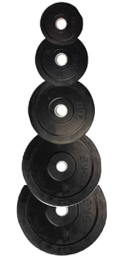 Gumirani čelični teg 20kg 30mm 291445