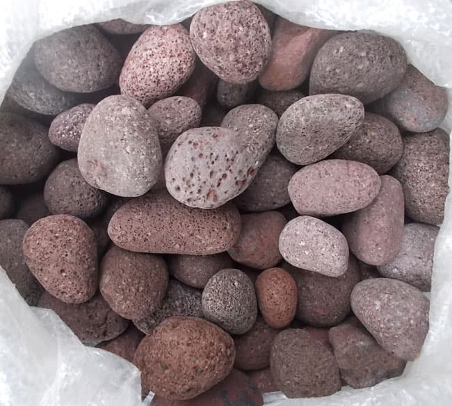 Dekorativni kamen Crvena lava sa primesama 20kg