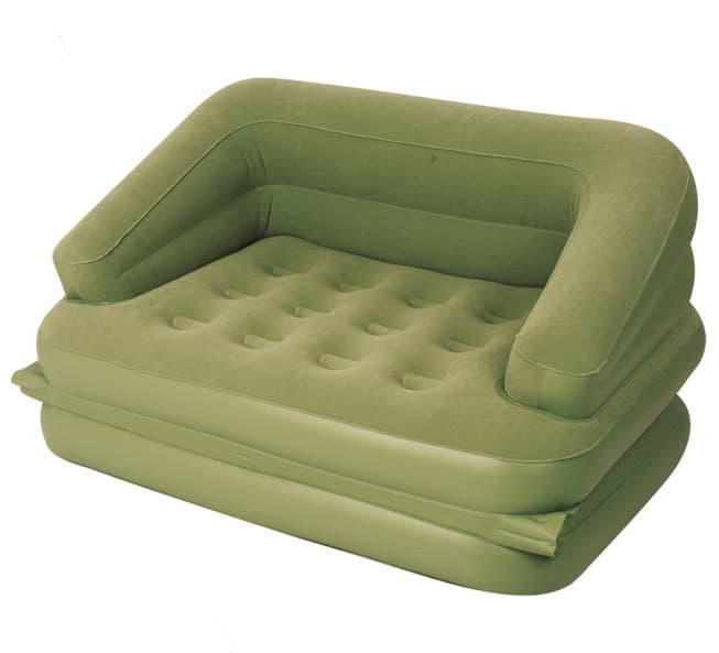 Rasklopivi Dvosed Na Naduvavanje Sa Ugrađenom Pumpom - 5 u 1 Zeleni