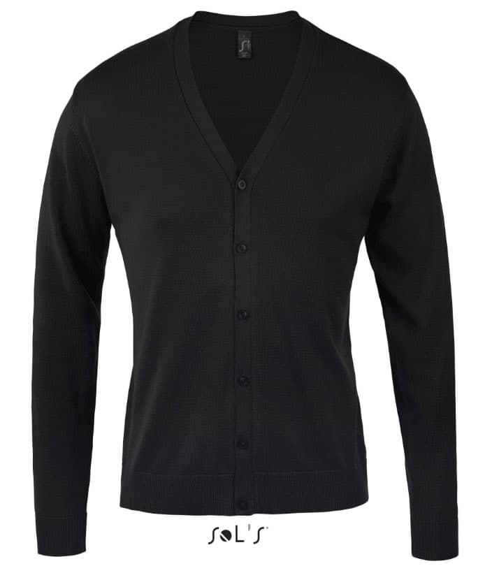 Muški džemper sa dugmićima Sols Golden Men Black veličina L 90011