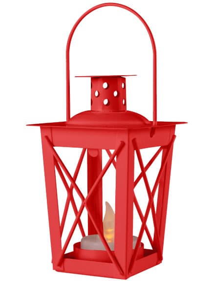 Fenjer sa LED svećom LTN10/RD