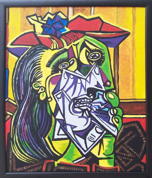 Reprodukcija dela Pabla Pikasa: Žena koja plače - akril