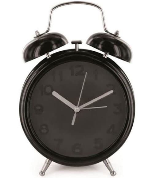 Retro stoni sat Budilnik 0857 Crni
