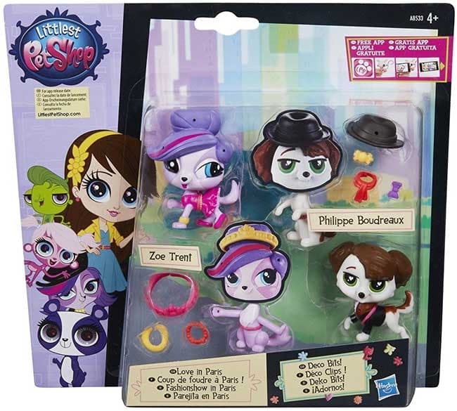 Hasbro Littlest Pet Shop Parovi Zoe Trent i Philippe Boudreaux A8232