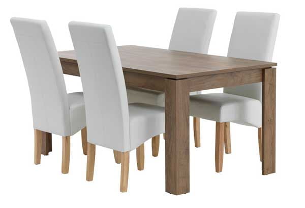 Trpezarijska garnitura Videj 160 Sto i 4 stolice krem