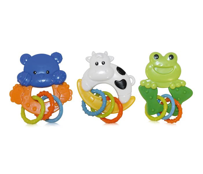 Lorelli Zvečka za bebe Životinje - kravica, meda, žaba