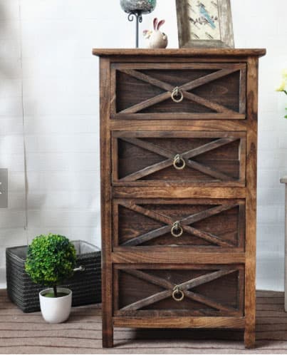 Rustik Komoda Sa 4 Fioke