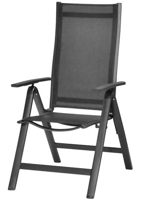 Podesiva baštenska stolica Raul crna