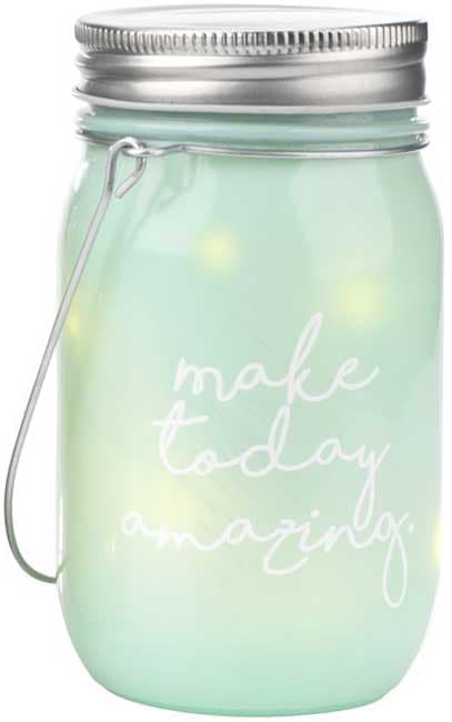 Fenjer u obliku tegle sa LED svetlom Zeleni