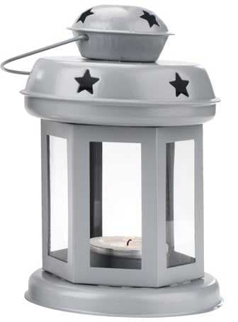 Fenjer za malu sveću Valley2 Siva