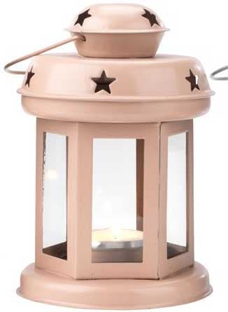 Fenjer za malu sveću Valley2 Svetlo Ružičasta