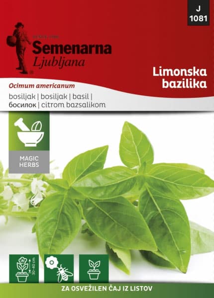 Seme za začinsko bilje - Limunski Bosiljak - Ocimum basilicum L. 1081