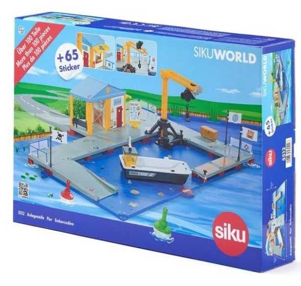 SIKU Igračka Pristanište sa brodom baržom 5512
